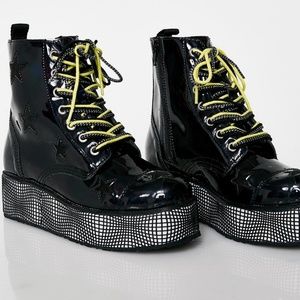 Black Star holographic boots